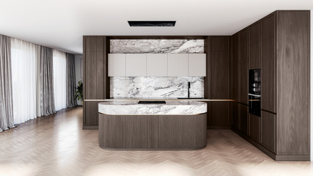 Okap sufitowy GLOBALO NOVELTI 100.1 BLACK + turbina TW 3.1