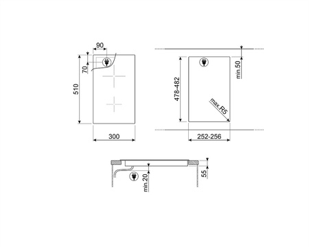 Płyta indukcyjna SI2321D - Smeg