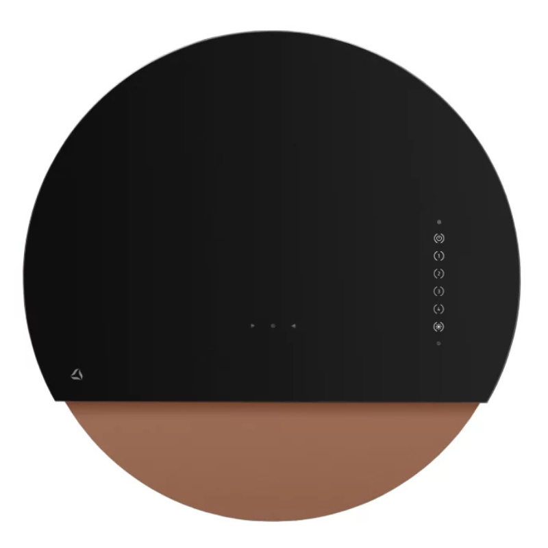 Okap przyścienny CIARKO Design Eclipse Black / Rose gold - CDP6001CR