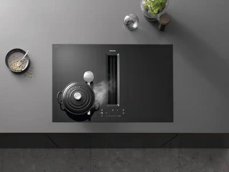 Płyta indukcyjna z okapem MIELE KMDA 7676-1 FL BlackPerfection - 12904820