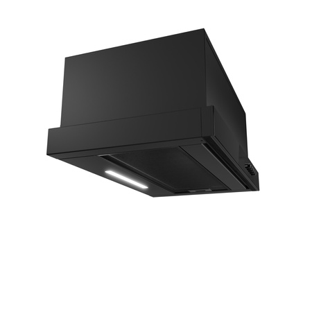 Okap kuchenny podszafkowy ICEBERG VENTO 50 CZARNY filtr czarny VENOPTEMBK5003