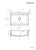Zlewozmywak granitowy 1-komorowy ZQE_S103 - Deante