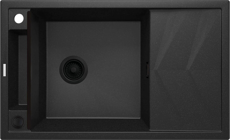 Zlewozmywak granitowy magnetyczny 1-komorowy z ociekaczem ZRM_G113 - Deante