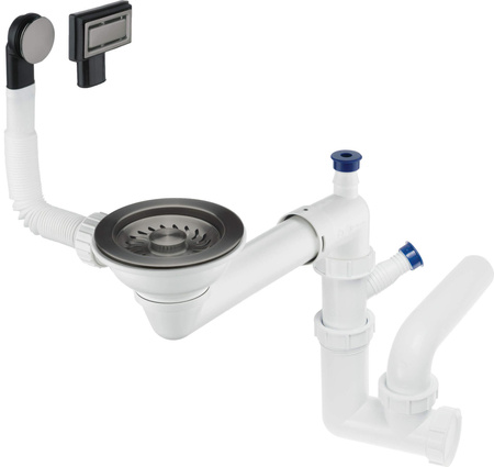 Syfon do zlewozmywaka granitowego 1-komorowego - Space-Saver ZXY_D949 - Deante