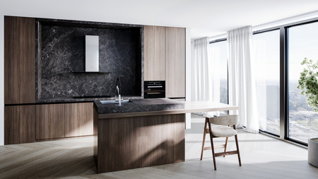 Okap kuchenny przyścienny GLOBALO NIDARO 90.5 H2H BLACK