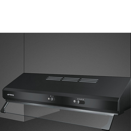 Okap kuchenny, 60 cm, czarny KSEC61NE3 - SMEG