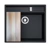 Zlew kuchenny GLOBALO SILVANO 60.1 BLACK/IX