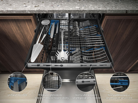Zmywarka do zabudowy ELECTROLUX KEGB8600W GlassCare 700 60cm QuickSelect