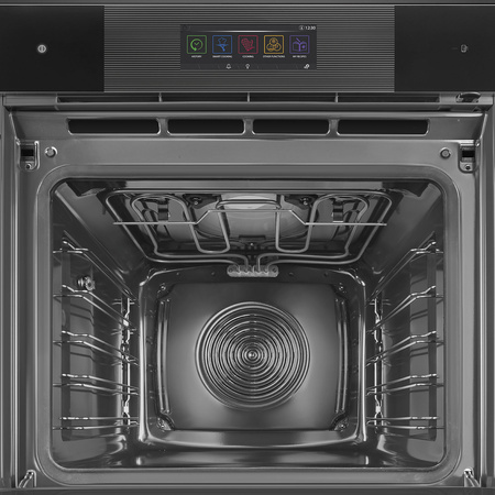 Piekarnik elektryczny z funkcją mikrofali i pary SO6106WAPB3 - Smeg