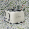 Toster, cztery kromki, kremowy TSF03CREU - Smeg