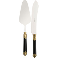 Bugatti RINASCIMENTO Gold Czarne zestaw do ciasta w pudełku RIDN-N2420/21