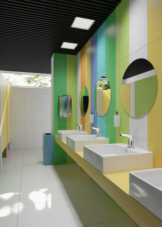 Umywalka ceramiczna nablatowa/ścienna z miejscem na baterię - 60x50 cm CDT_6U6S - Deante