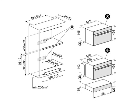 Szuflada do pak. próżniowego, Classica CPV315X - Smeg