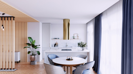 Okap kuchenny wyspowy GLOBALO CYLINDRO ISOLA 39.7 LIGHT GOLD