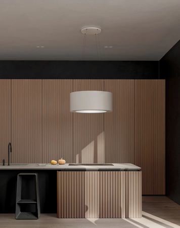 Okap kuchenny wyspowy CIARKO Design Piu Light Ecru 80cm - CDW8002E