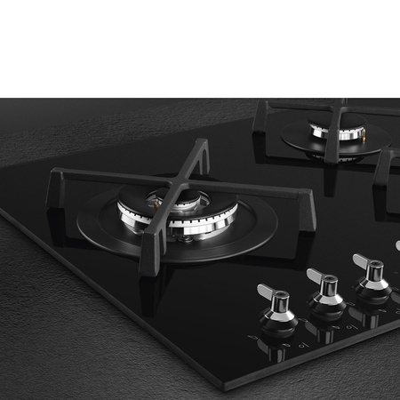 Płyta gazowa, 90 cm, Classica, czarny PV395LN - Smeg