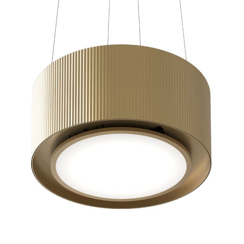 Okap kuchenny wyspowy CIARKO Design Mono Light Gold 80cm - CDW8001Z