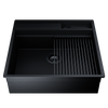 Zlew kuchenny GLOBALO SILVANO 60.1 BLACK/BL MAT