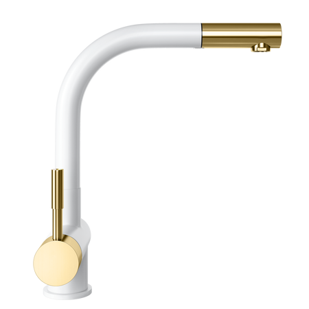 Bateria kuchenna GLOBALO LOBIO WHITE/LIGHT GOLD MAT RING 1.1