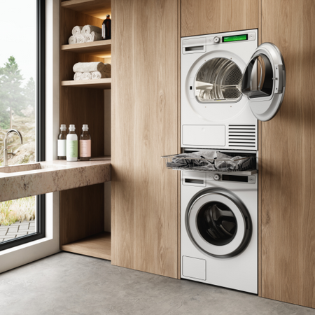 Wysuwany kosz na pranie HB150W - ASKO