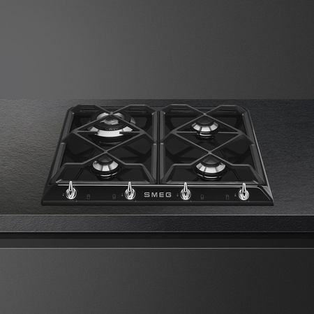 Płyta gazowa, 60 cm, Victoria, czarny SR964NGH - Smeg