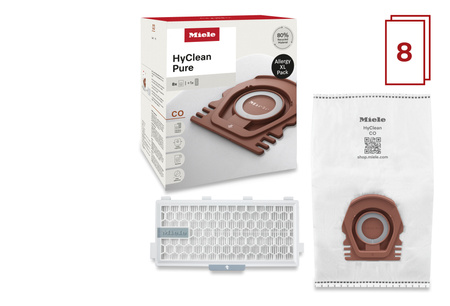 8 worków do odkurzacza i filtr HEPA CO Allergy XL HyClean Pure - MIELE 12694930