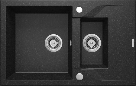 Zlewozmywak granitowy 1.5-komorowy z ociekaczem ZQN_2513 - Deante
