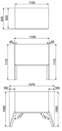 Kuchnia wolnostojąca 110cm Victoria SMEG TR4110AZ