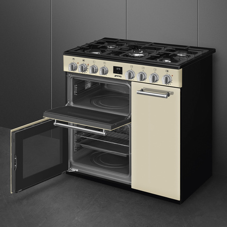 Kuchnia wolnostojąca gazowa kremowa SMEG Classica CX93GMCR