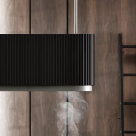 Okap kuchenny wyspowy CIARKO Design Mono W Black - CDW9001B