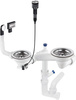 Syfon do zlewozmywaka granitowego 1.5- i 2-komorowego - Space-Saver ZXY_9983 - Deante