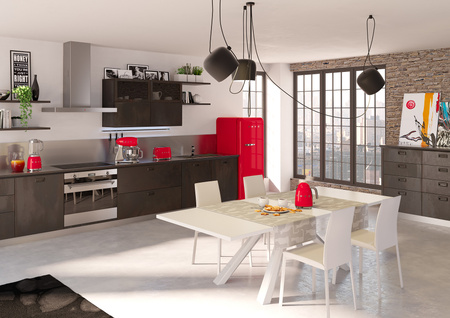 Toster, dwie kromki, czerwony TSF01RDEU - Smeg