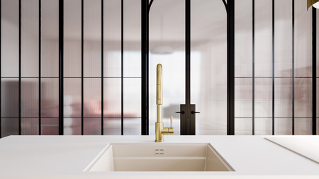 Bateria kuchenna GLOBALO LORETIO LIGHT GOLD MAT 1.1