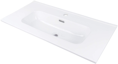 Umywalka ceramiczna wpuszczana z miejscem na baterię - 80 cm CTU_6U8M - Deante