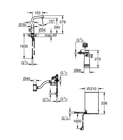 GROHE RED II MONO L BOILER M. 30339DC1