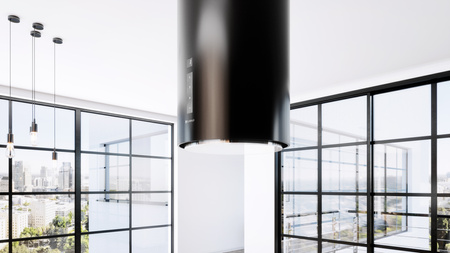 Okap kuchenny wyspowy GLOBALO HEWENO ISOLA 39.2 BLACK