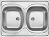 Zlewozmywak stalowy 2-komorowy - nakładany ZM6_3200 - Deante