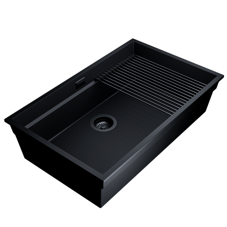 Zlew kuchenny GLOBALO MIRALIO 80.1 BLACK/BL MAT