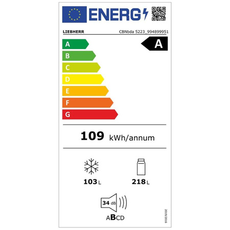 Lodówka wolnostojąca z zamrażarką LIEBHERR CBNbda 5223 Plus BioFresh NoFrost