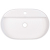 Umywalka granitowa nablatowa z miejscem na baterię - owalna CQS_AU6B - Deante