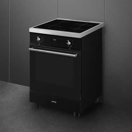 Kuchnia wolnostojąca czarna SMEG Classica C6IMBLT2