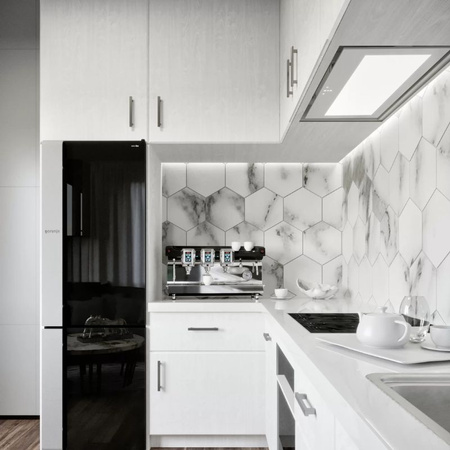 Okap kuchenny podszafkowy CIARKO Design Su Mini White 74