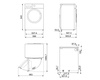 Pralko-susz., 10/6kg, 1400, Steam, LCD WDN064SLDIN - Smeg
