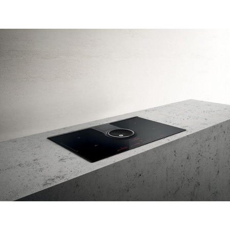 Płyta indukcyjna zintegrowany okap ELICA NikolaTesla One HP BL/F/83 czarne szkło - pochłaniacz