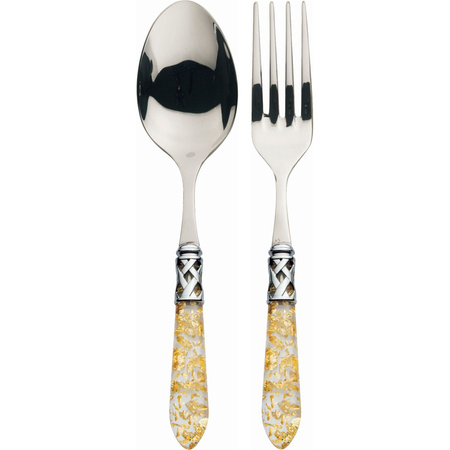 Bugatti ALADDIN GOLD Komplet (Widelec do serwowania + łyżka do sałaty) ALC1G-N4211/12