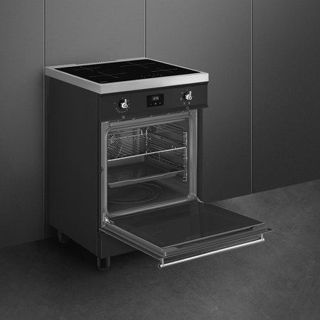 Kuchnia wolnostojąca czarna SMEG Classica C6IMMBT2
