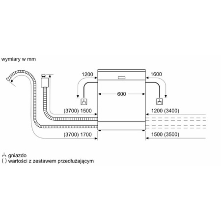 Zmywarka do zabudowy 60cm BOSCH Serie6 SMV6ZCX03E - Home Connect Strefa ExtraClean