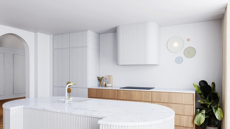 Bateria kuchenna GLOBALO LOBIO WHITE/LIGHT GOLD RING 1.1