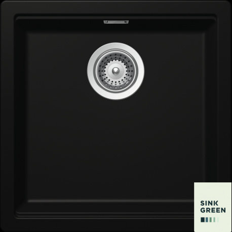 Zlew kuchenny granitowy 40cm SCHOCK Kiruna N-100 Night CRISTADUR