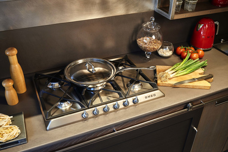 Płyta gazowa, 70 cm, Victoria, inox SR975XGH - Smeg